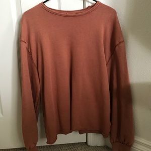 Burnt Orange Sweatshirt Oversized